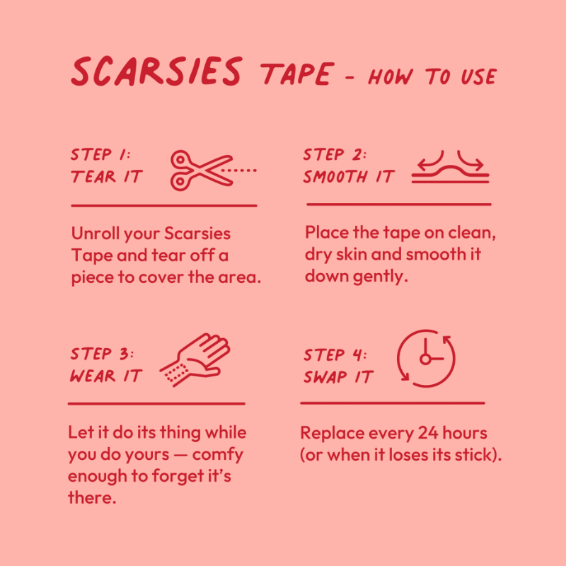 Scarsies Silicone Scar Tape